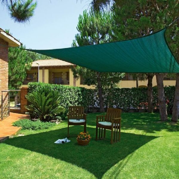 Malla Toldo Vela Alta Calidad 6 x 3 metros Uv 98% Verde