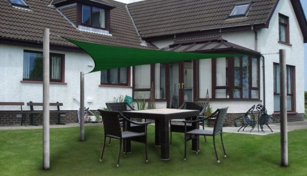 Malla Toldo Vela Alta Calidad 6 x 3 metros Uv 98% Verde