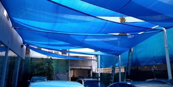 Malla Toldo Vela Alta Calidad 7 x 2 metros Filtro Uv98% Azul