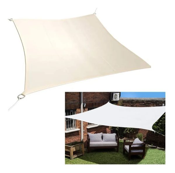 Malla Toldo Vela Alta Calidad 7 x 3 metros Uv 98% Blanco