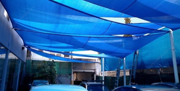 Malla Toldo Vela Alta Calidad 8 x 5 metros Filtro Uv98% Azul