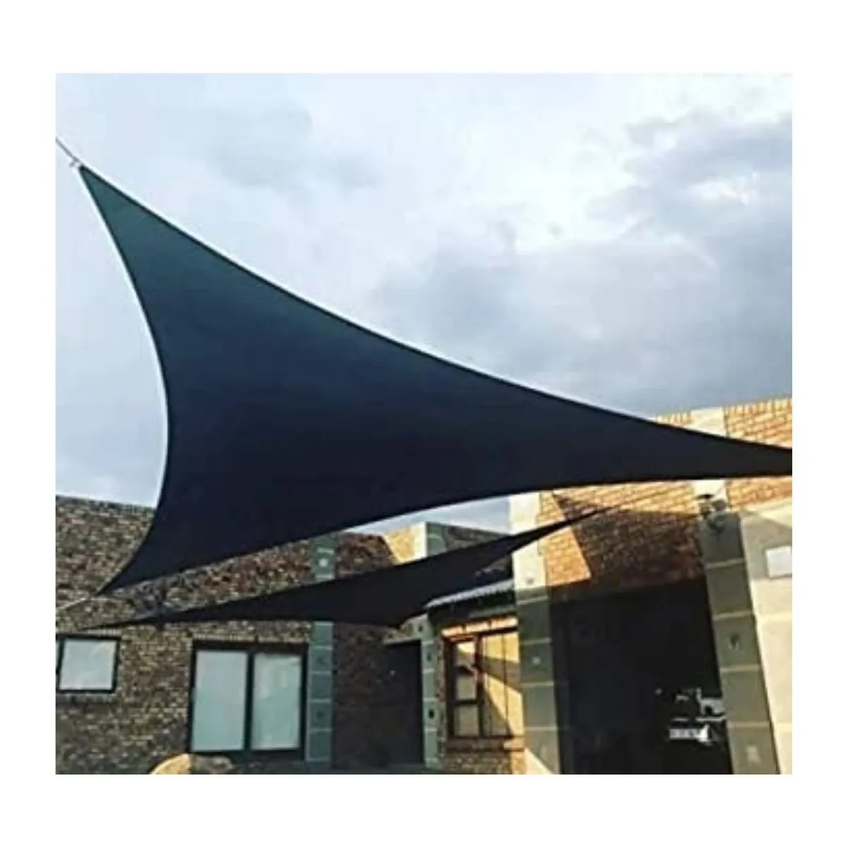 Toldo Vela sombra viento granizo Uv -4*2.5*5 triangulo NEGRO Toldo Vela sombra viento granizo Uv -4*2.5*5 triangulo NEGRO
