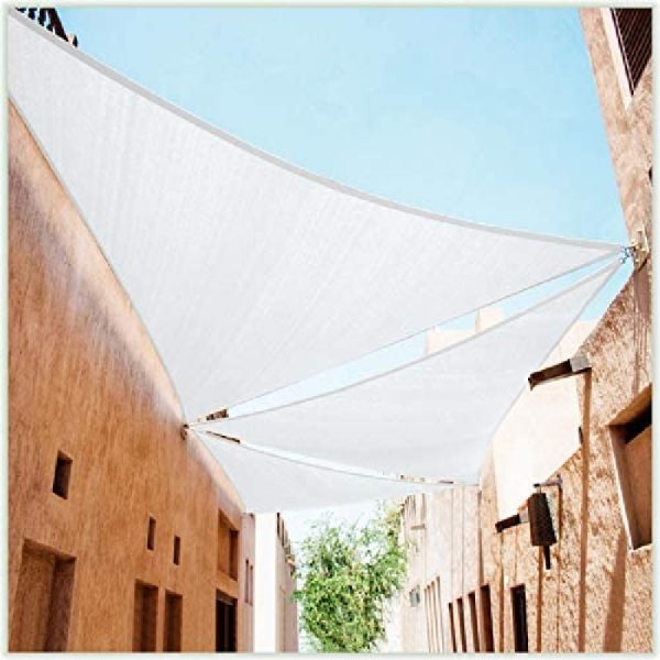 Toldo Vela sombra viento y granizo- 4*4*5.6 triangulo BLANCO