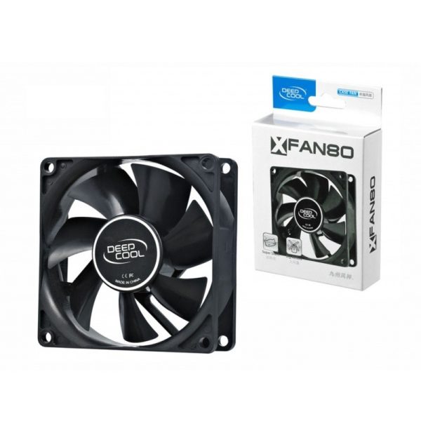 Fancooler para gabinete Gamer Deepcool 8x8cm XFAN 80 Gaming