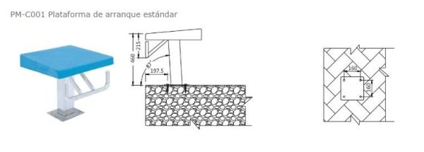 PLATAFORMA DE SALIDA 1 A 10 GIFI Para Piscina