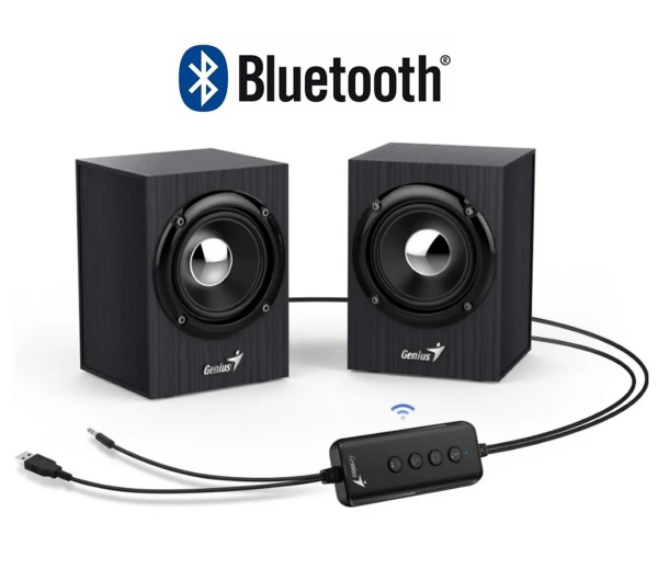 Parlante Genius 2.0 4W madera Bluetooth 5.0 SP-HF385BT