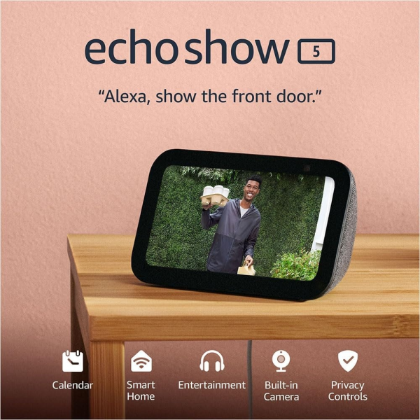 Parlante inteligente Amazon Echo Show 5 negro - Año 2023