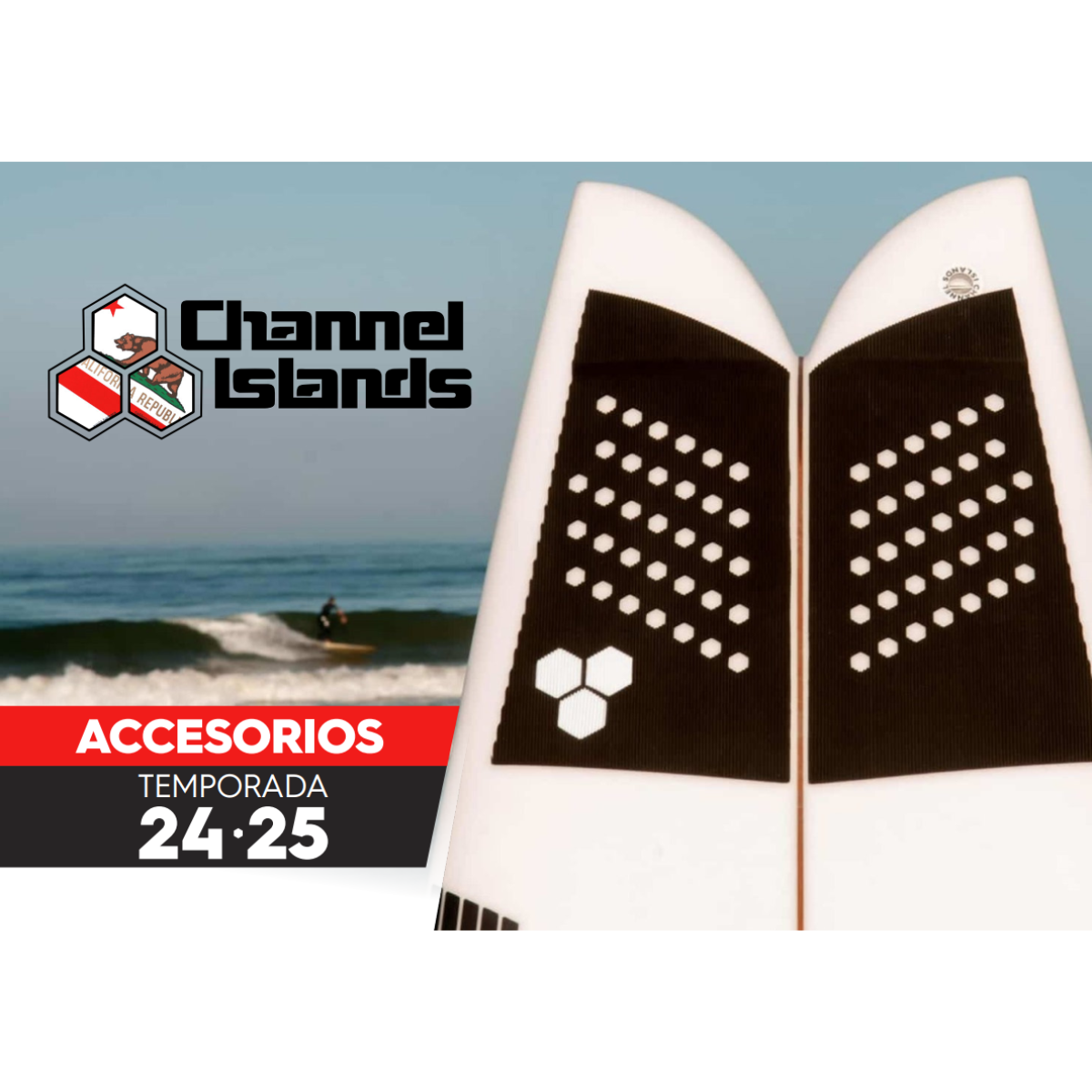 Almohadilla De Tracción Tabla Surf LINED UP CHANNEL ISLANDS Almohadilla De Tracción Tabla Surf LINED UP CHANNEL ISLANDS