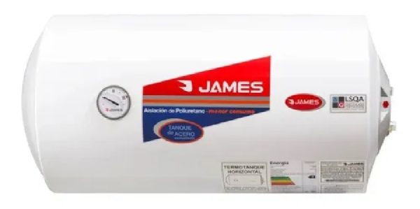Calefon James 60 Litros Acero Esmaltado Horizontal