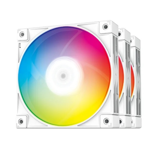 Fan Cooler Gamer Deepcool FC120 ARGB Blanco 3 en 1 Gaming