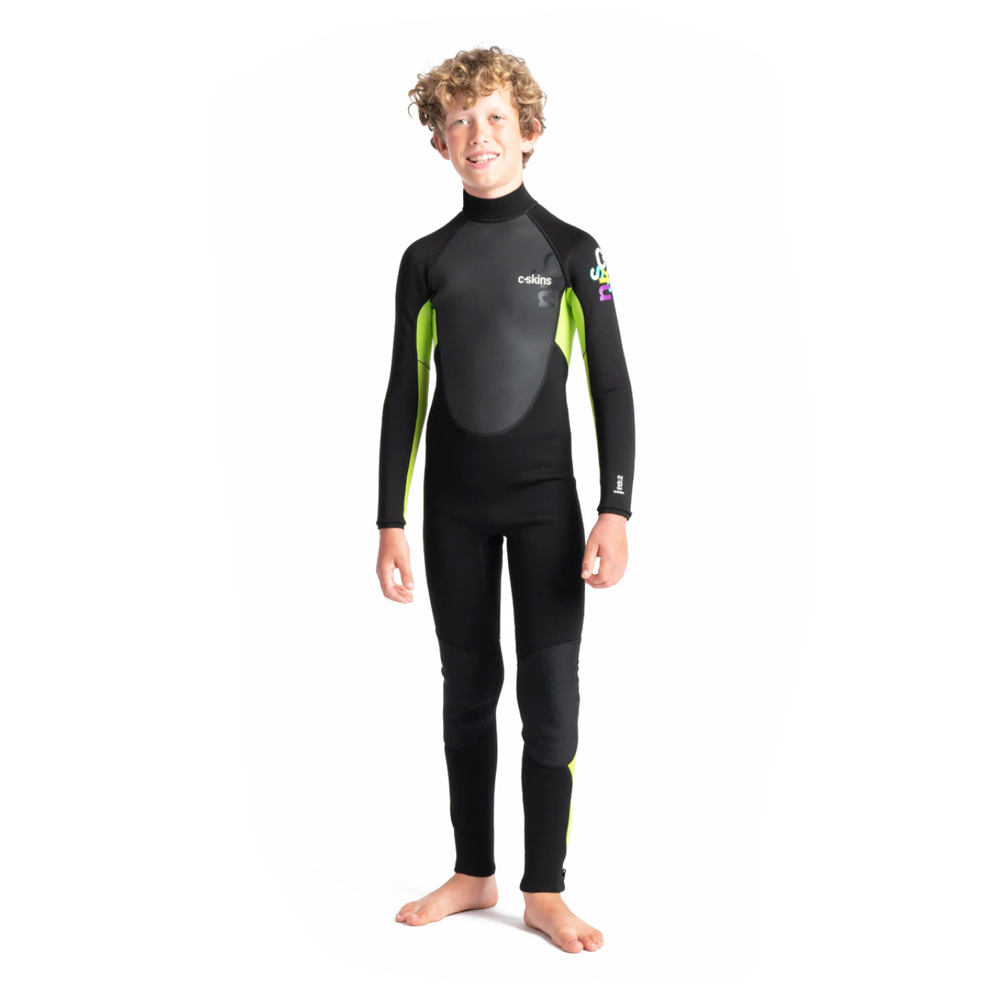 Traje de neopreno c-skins para niños Largo BLACK/LIME/XL Traje de neopreno c-skins para niños Largo BLACK/LIME/XL