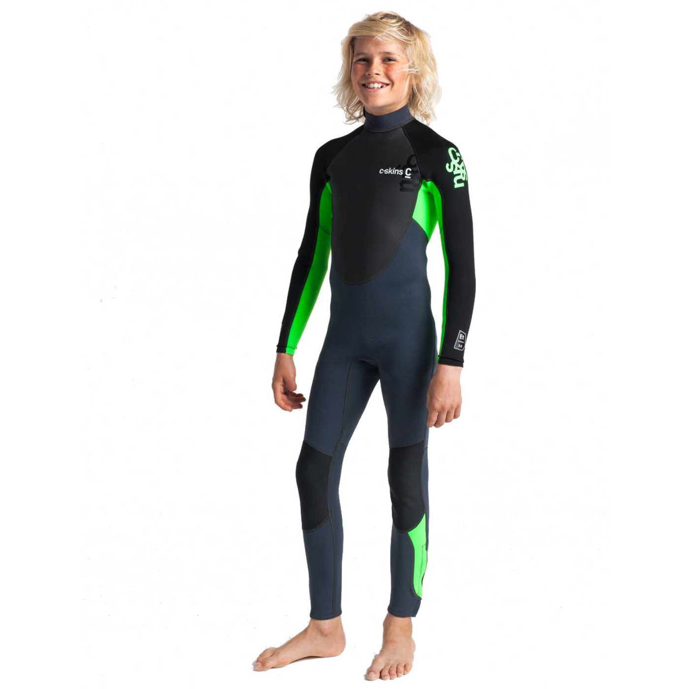 Traje de neopreno c-skins para niños Largo BLACK/LIME/XL Traje de neopreno c-skins para niños Largo BLACK/LIME/XL