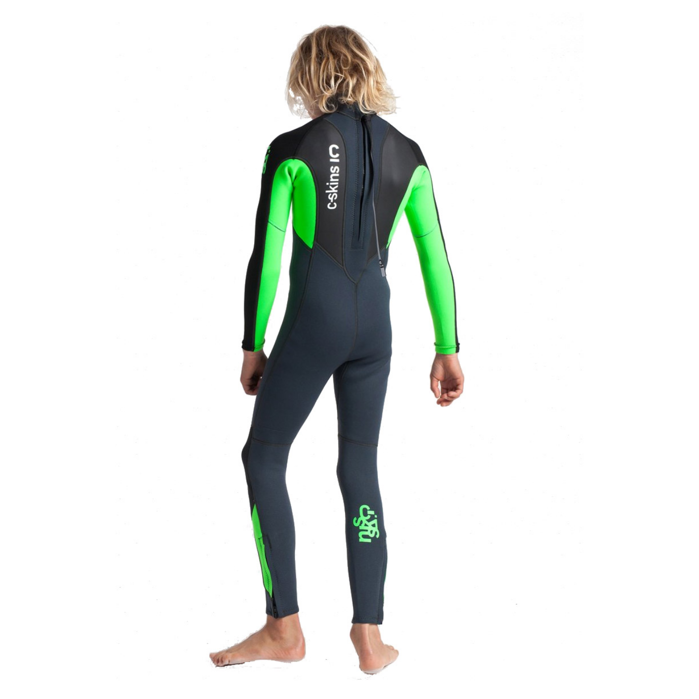 Traje de neopreno c-skins para niños Largo BLACK/LIME/XL Traje de neopreno c-skins para niños Largo BLACK/LIME/XL