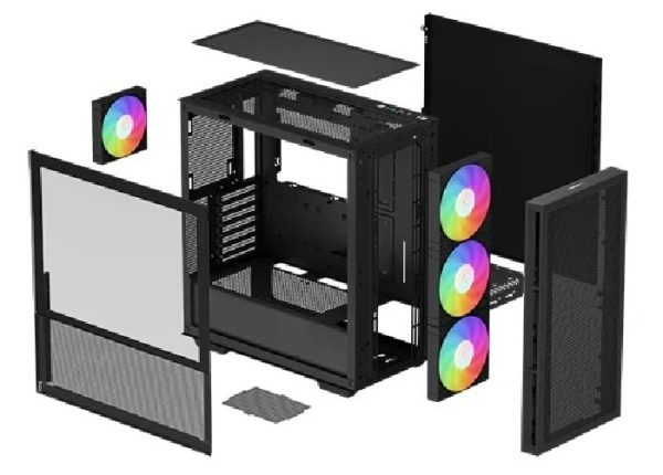 Gabinete Gamer DeepCool CH560 3 fan 140mm + 1 fan 120mm ARGB