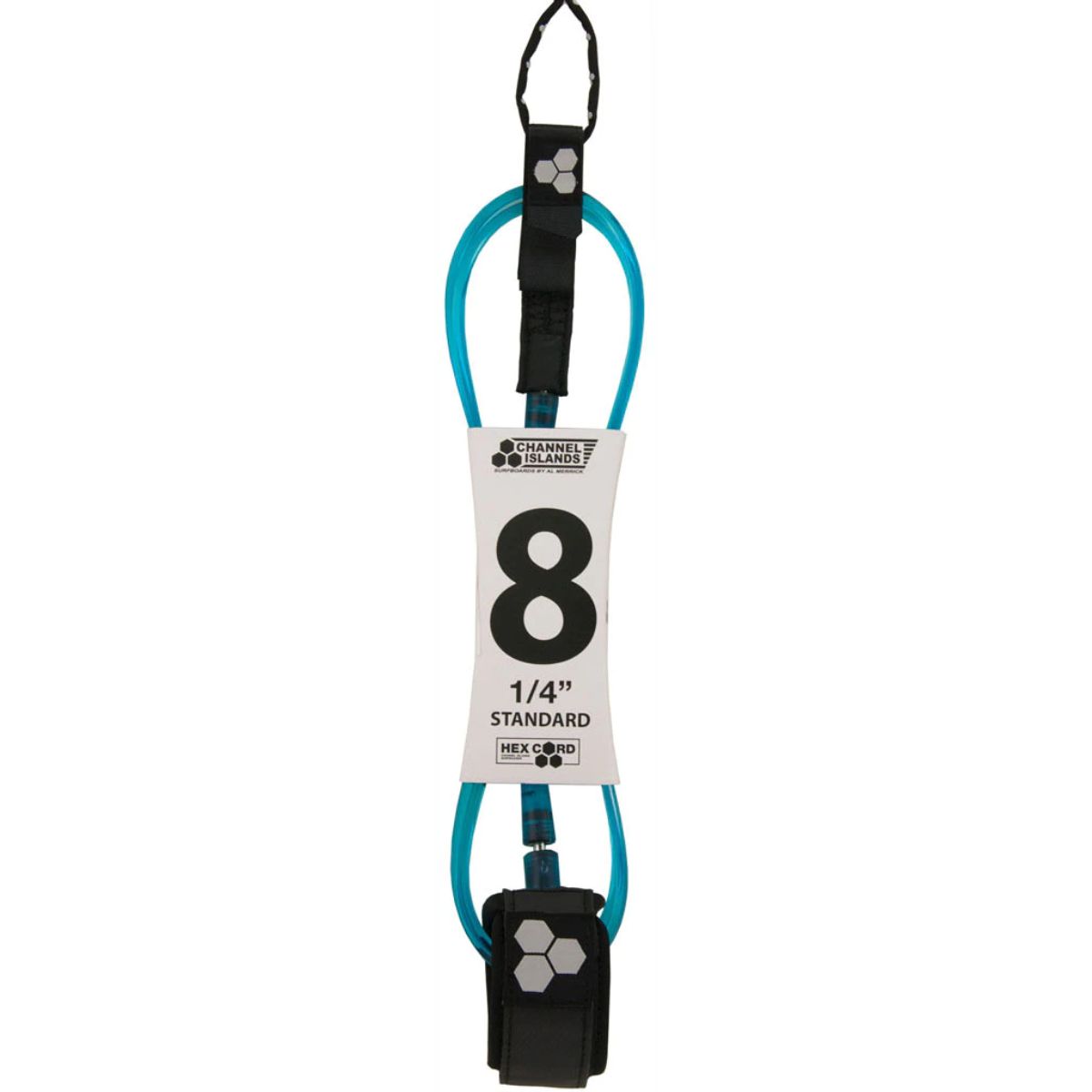 Leash Para Tabla De Surf 2,4M HEX CORD Azul CHANNEL ISLANDS