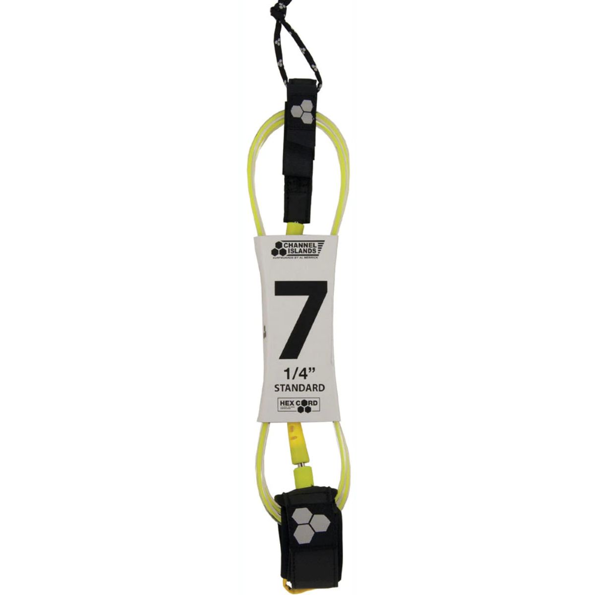 Leash Para Tabla Surf 2,1M HEX CORD Amarillo CHANNEL ISLANDS