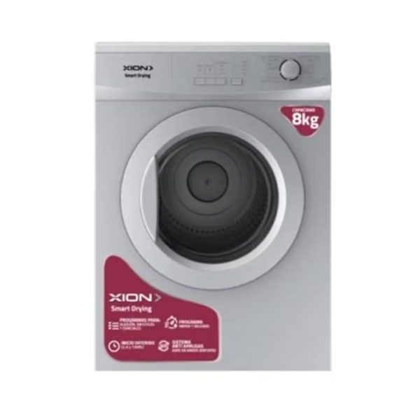 Secarropas Xion Carga Frontal 8kg Plateado