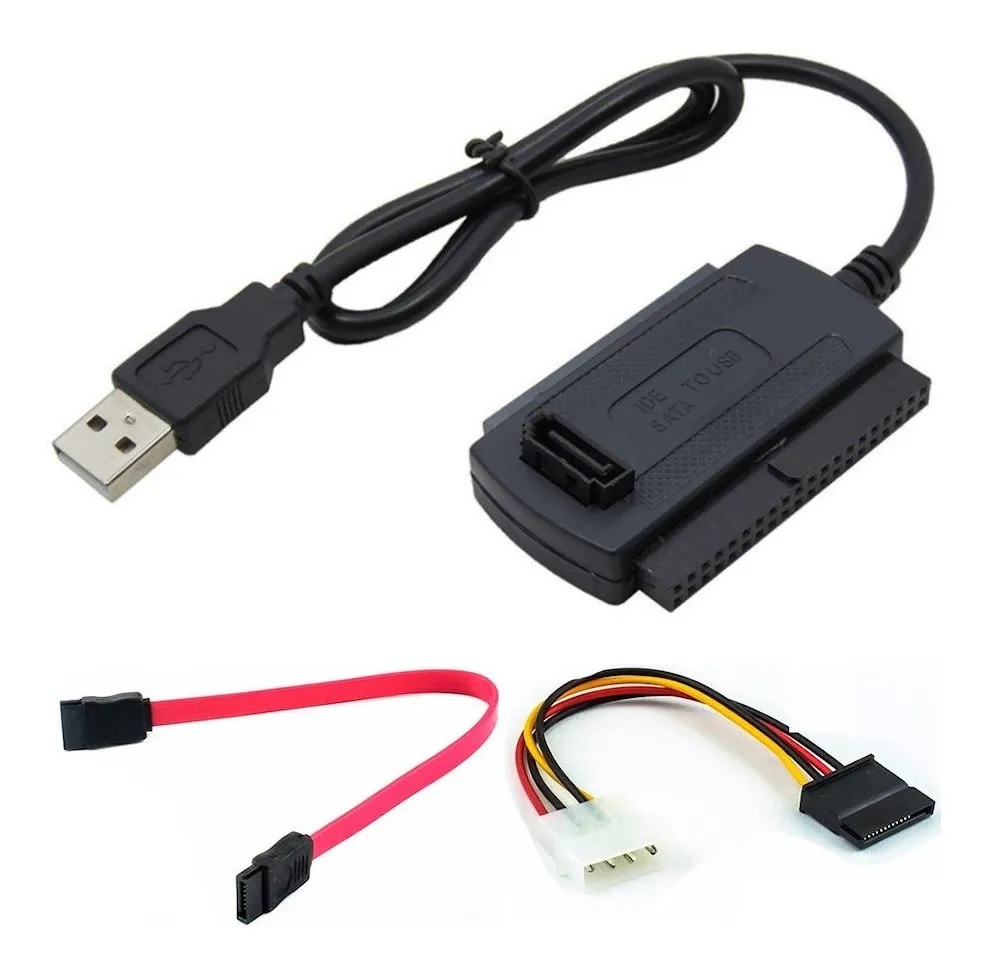 Adaptador USB 2.0 a SATA/IDE-2.5"/3.5"/5.25" - Disco por USB Adaptador USB 2.0 a SATA/IDE-2.5"/3.5"/5.25" - Disco por USB
