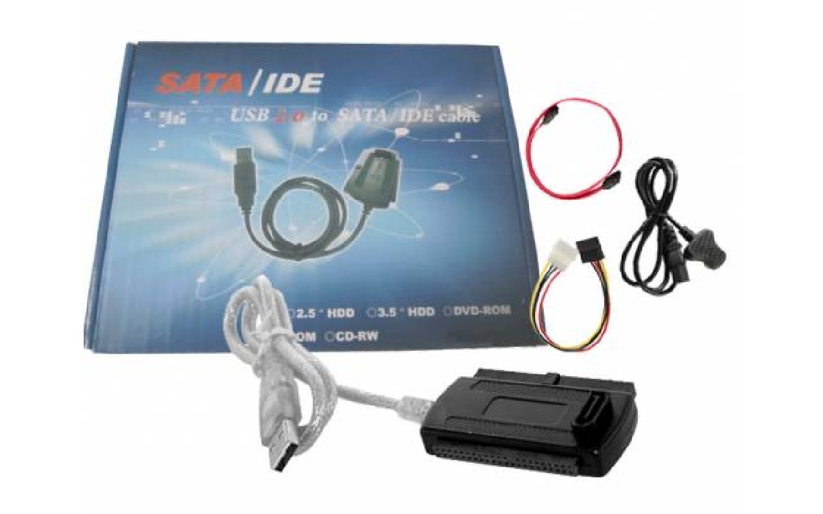 Adaptador USB 2.0 a SATA/IDE-2.5"/3.5"/5.25" - Disco por USB Adaptador USB 2.0 a SATA/IDE-2.5"/3.5"/5.25" - Disco por USB
