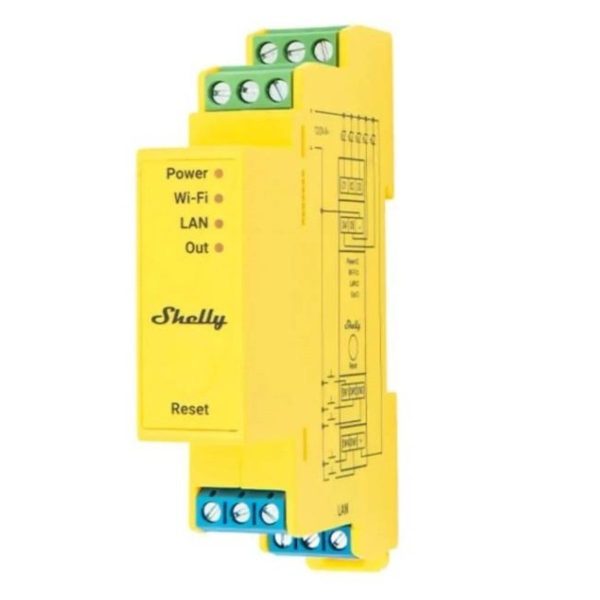 Controlador Shelly Pro RGBWW PM Wi-fi DIN LED RGBW medición