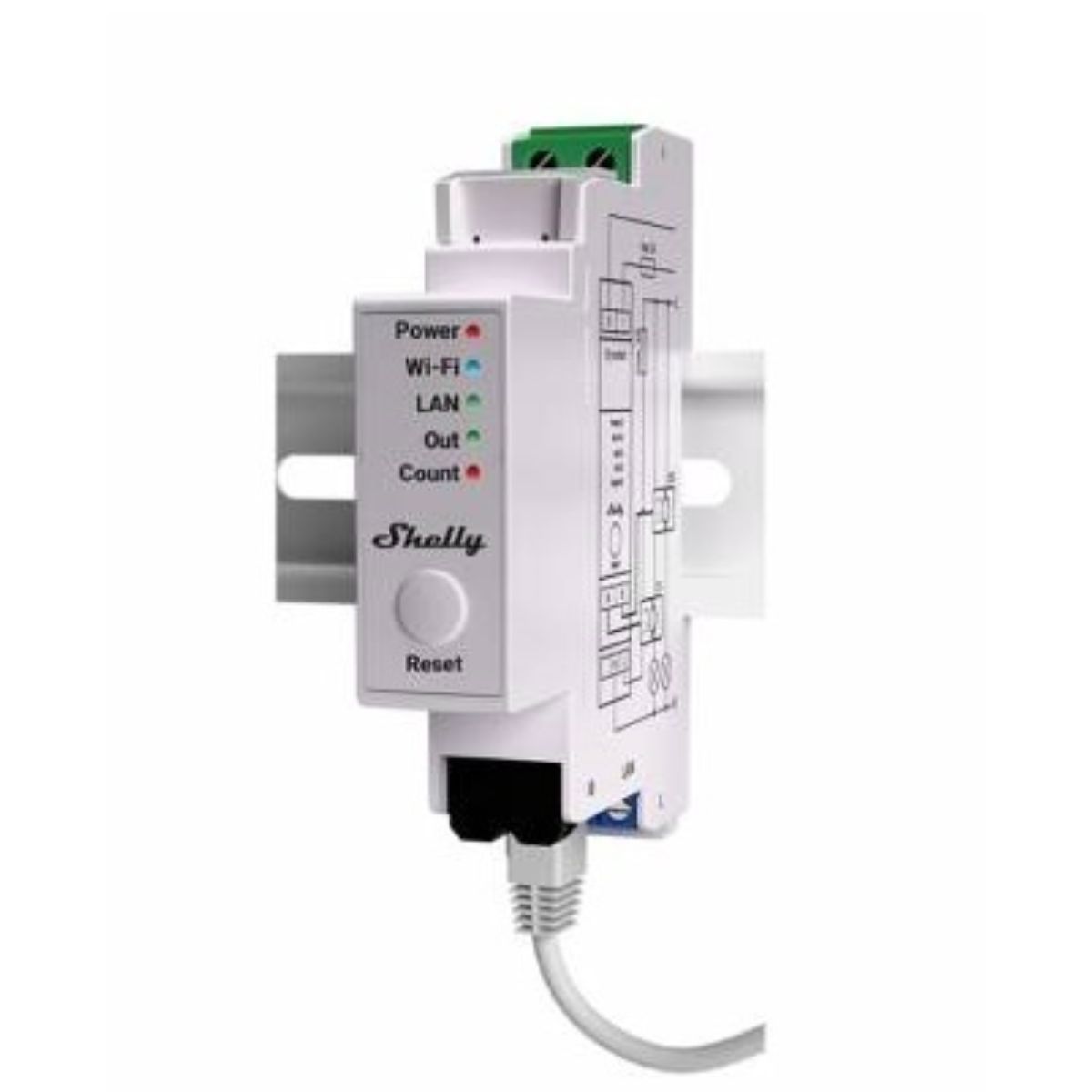 Medidor monofasico Shelly Pro EM-50 PM Wi-fi DIN