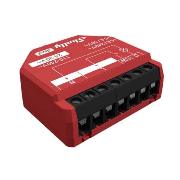 Rele Shelly 1PM GEN3 Wi-fi - Con medición de consumo (PM)