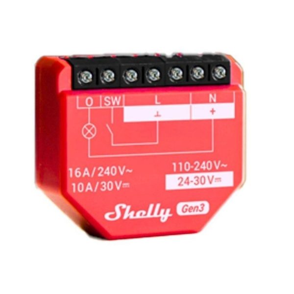 Rele Shelly 1PM GEN3 Wi-fi - Con medición de consumo (PM)