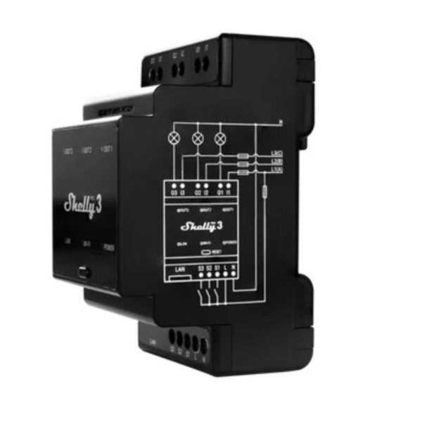 Rele Shelly Pro 3 Wi-fi DIN Triple - Relé DIN de 3 canales