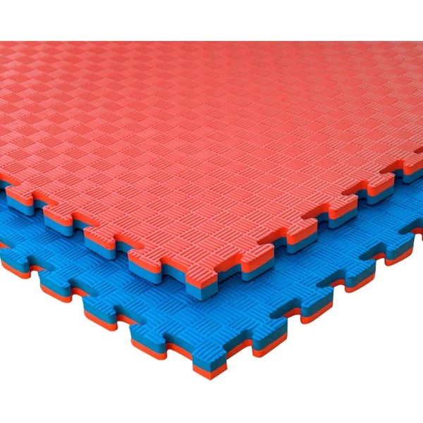 Copia - Piso Tatami Goma Eva Encastrable 1x1m 2cm ROJO-AZUL