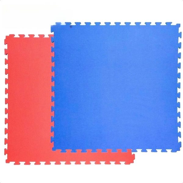 Copia - Piso Tatami Goma Eva Encastrable 1x1m 2cm ROJO-AZUL