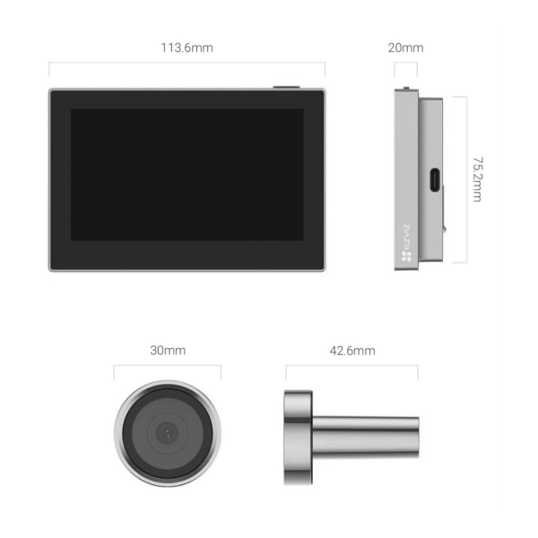 Videoportero Ezviz CS-HP2 (2MP) Silver Full HD 1080P