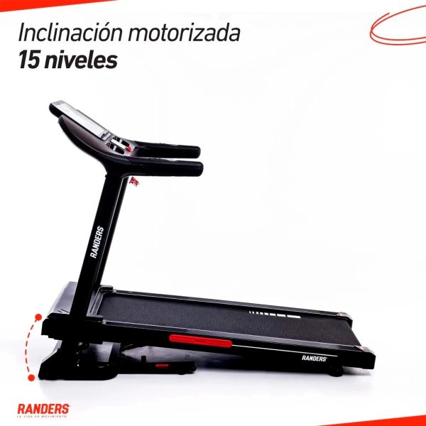 Caminadora eléctrica Randers 2.5HP 20km sop150Kg ARG-780-X
