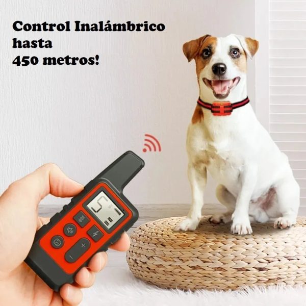 Collar Perro Adiestra Entrena Remoto Eléctrico Sumergible