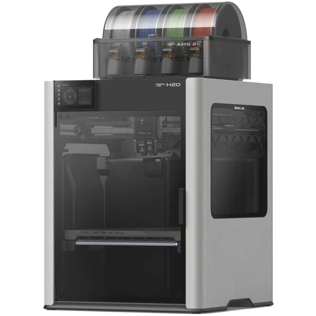 Impresora 3D Bambu Lab H2D Combo con AMS 2 PRO Módulo Laser Impresora 3D Bambu Lab H2D Combo con AMS 2 PRO Módulo Laser