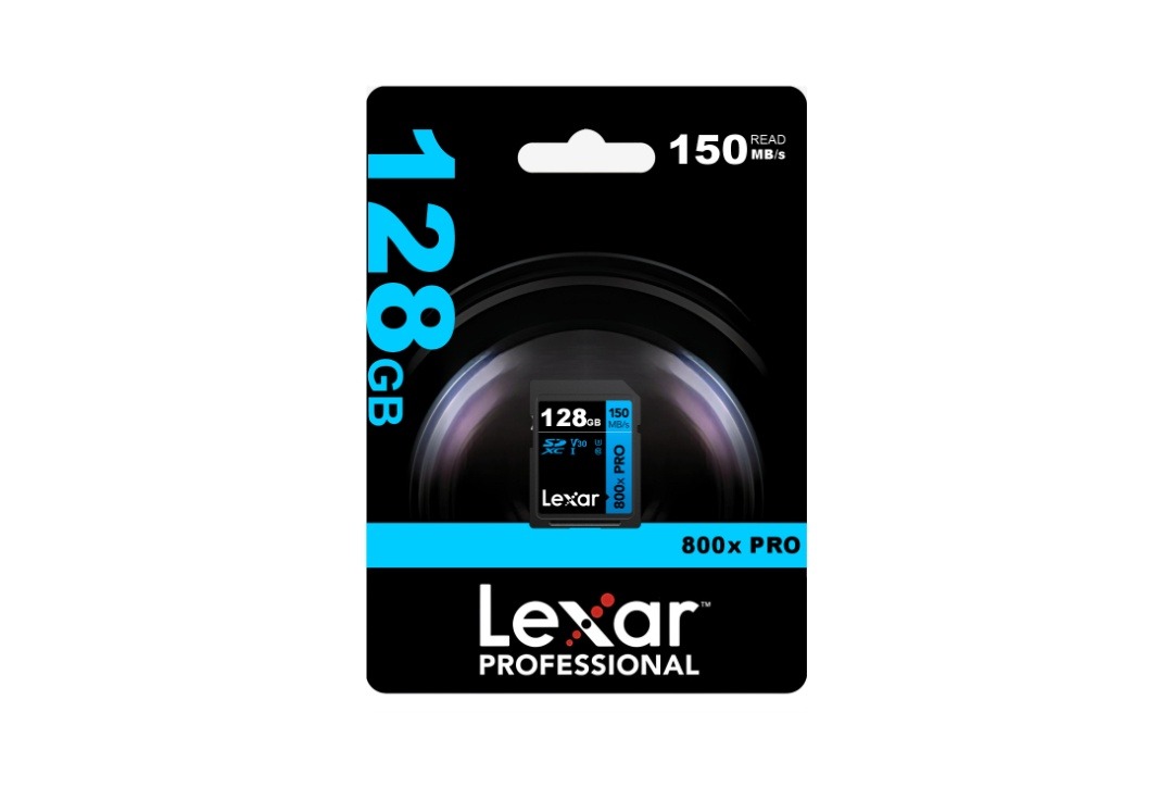 Memoria SDXC Lexar 800X Pro 128GB Blue Series hasta 120 MB/s