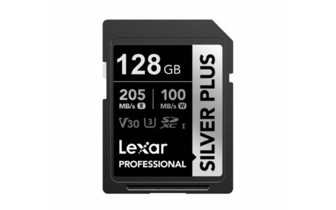 Memoria SDXC Lexar Pro 128GB Silver Plus - hasta 205 MB/s