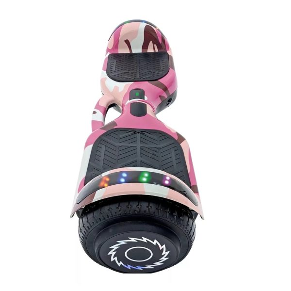 Patineta Eléctrica Hoverboard BT c/Rodilleras Rosa Camuflado