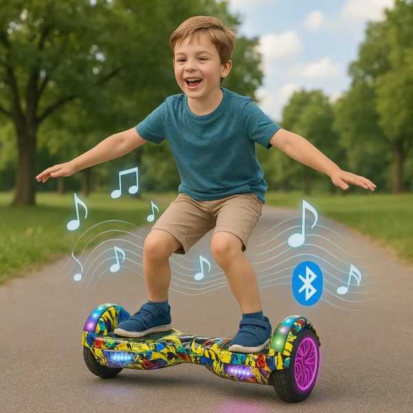Patineta Eléctrica Hoverboard BT c/Rodilleras Rosa Camuflado