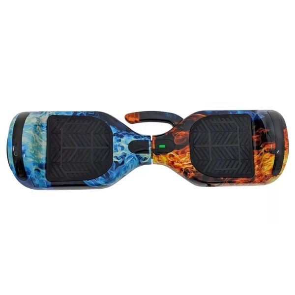 Patineta Eléctrica Hoverboard BT c/Rodilleras - Azul Naranja