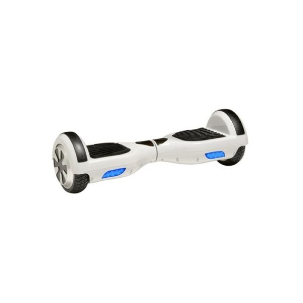Patineta Eléctrica Hoverboard Bluetooth c/Rodilleras Blanco