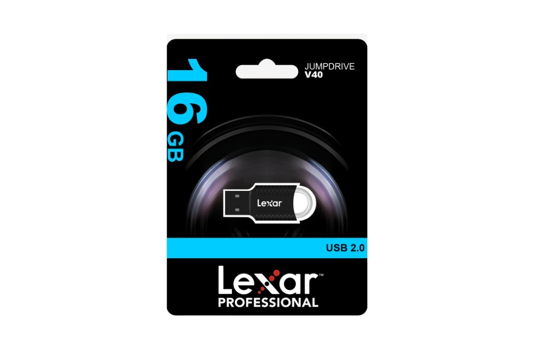 Pendrive Lexar V40 16GB USB 2.0 - Diseño ultra compacto