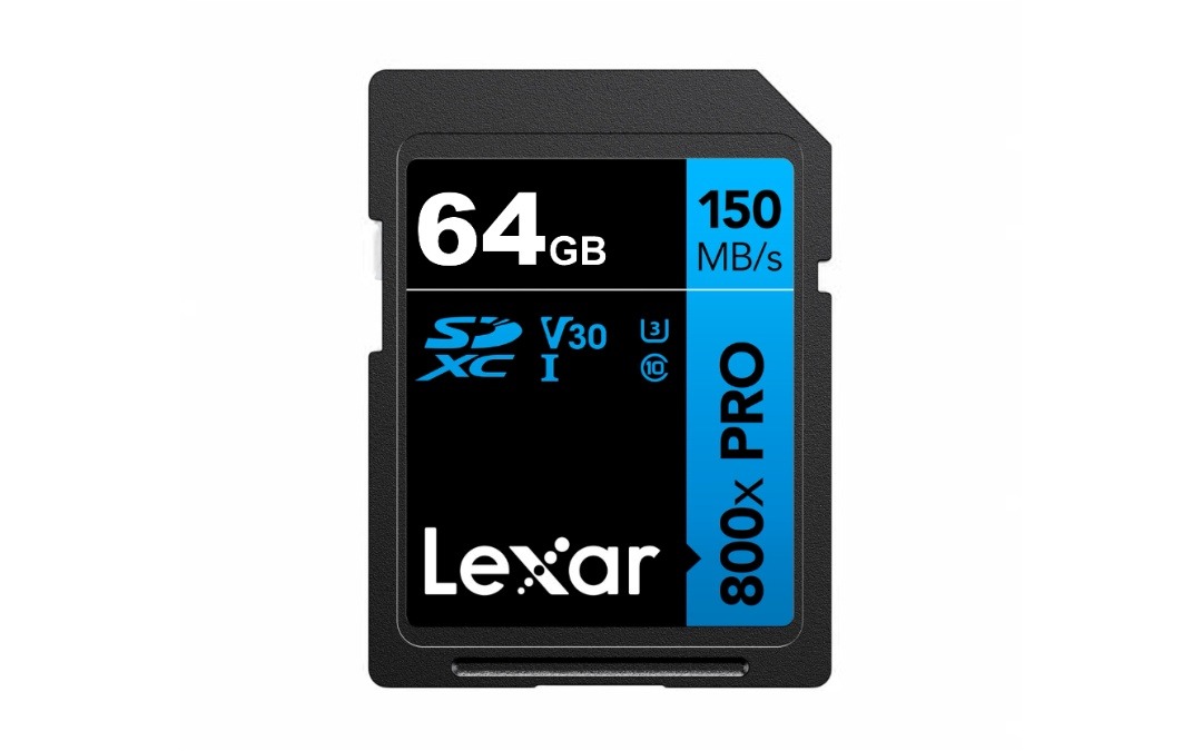 Memoria SDXC Lexar 800X Pro 64GB Blue Series -hasta 120 MB/s