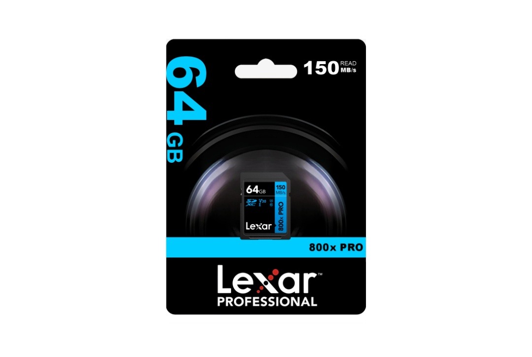 Memoria SDXC Lexar 800X Pro 64GB Blue Series -hasta 120 MB/s